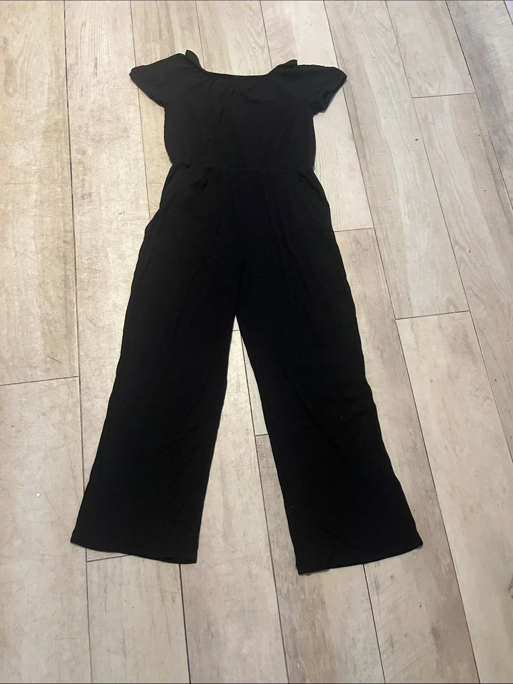 XXL size 18 - GIRLS wonder nation Black Wide-Leg Short Sleeve Jumpsuit
